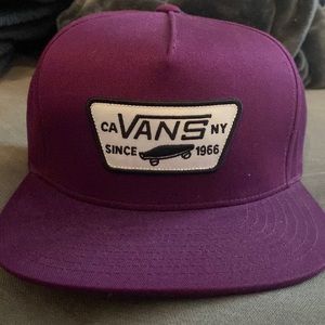 Vans Full Patch SnapBack - Maroon/Purple & Black NWT